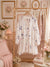 Long Sleeve Button Up Front Tie Strap Dress