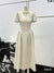 Polka Dot Square-Neck Half Sleeve Flared Skater Dress